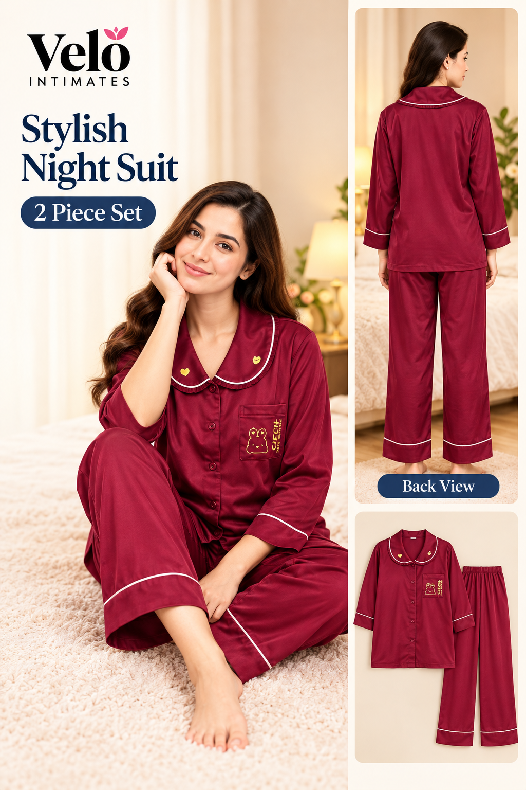 Night Suit Silky Stuff 2 Piece A4