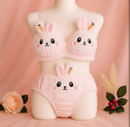 Fluffy Bunny Bra & Panty Set
