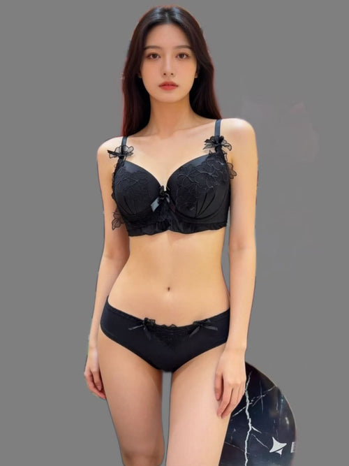 Floral Lace Bra & Panty Set