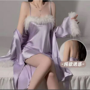 Reveal elegance with Silken Glow Nighty A3 by Velo Intimates – silky, sensual nightwear perfect for honeymoons, bridal nights, or romantic gifting.